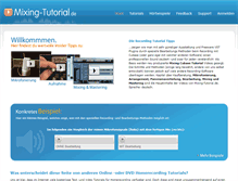 Tablet Screenshot of mixing-tutorial.de